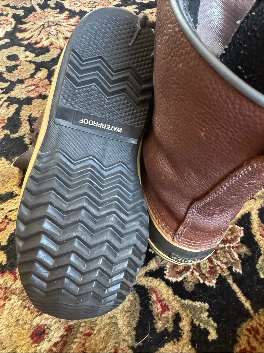 Sorel Brown and Dark Gray Waterproof Rain & Snow Boots